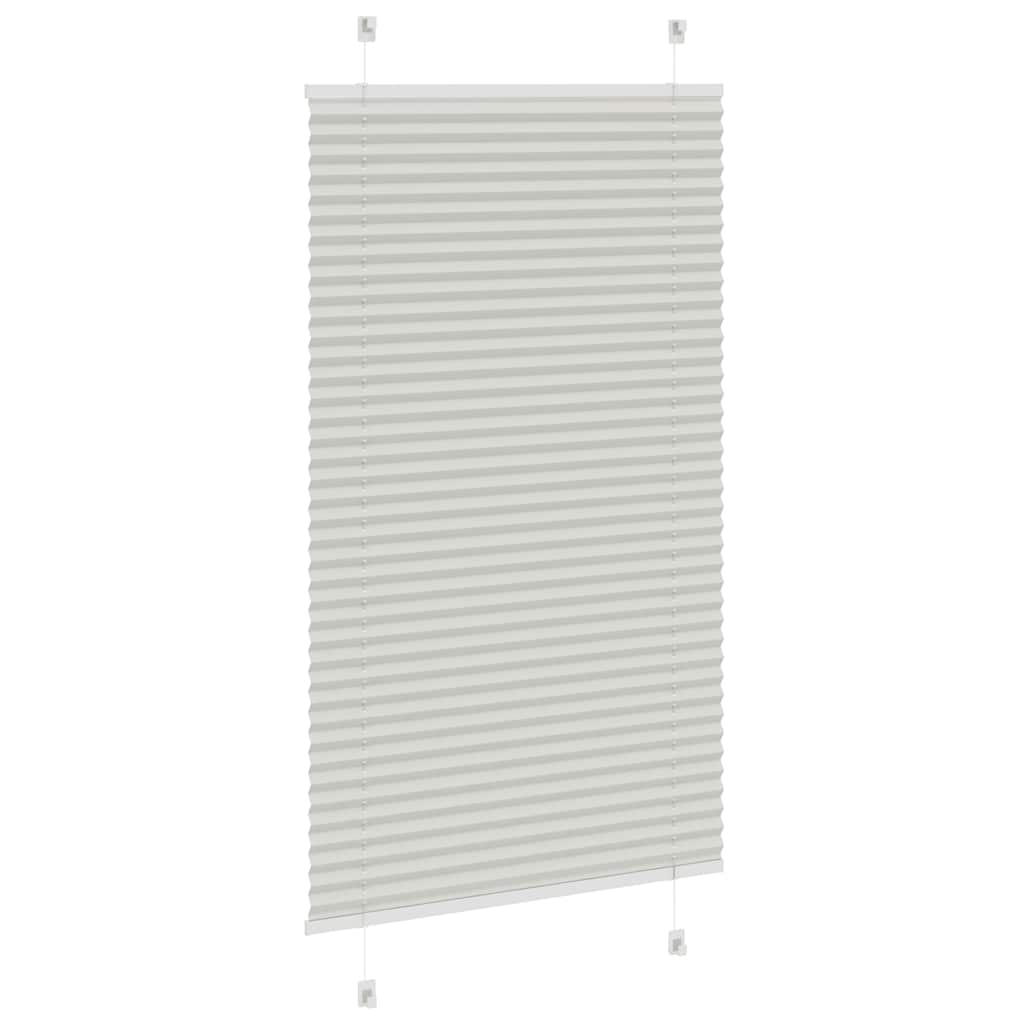 Store plissé gris clair 70x100 cm largeur du tissu 69,4 cm