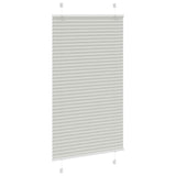 Store plissé gris clair 75x100 cm largeur du tissu 74,4 cm