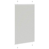 Store plissé gris clair 80x100 cm largeur du tissu 79,4 cm