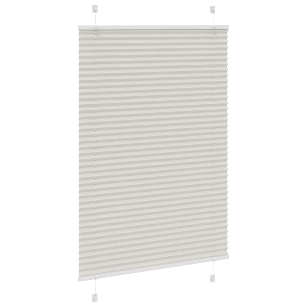 Store plissé gris clair 85x100 cm largeur du tissu 84,4 cm