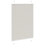 Store plissé gris clair 90x100 cm largeur du tissu 89,4 cm