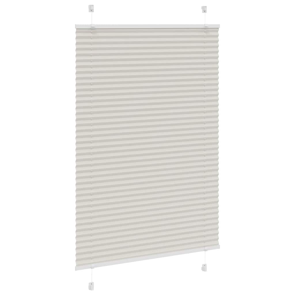 Store plissé gris clair 95x100 cm largeur du tissu 94,4 cm