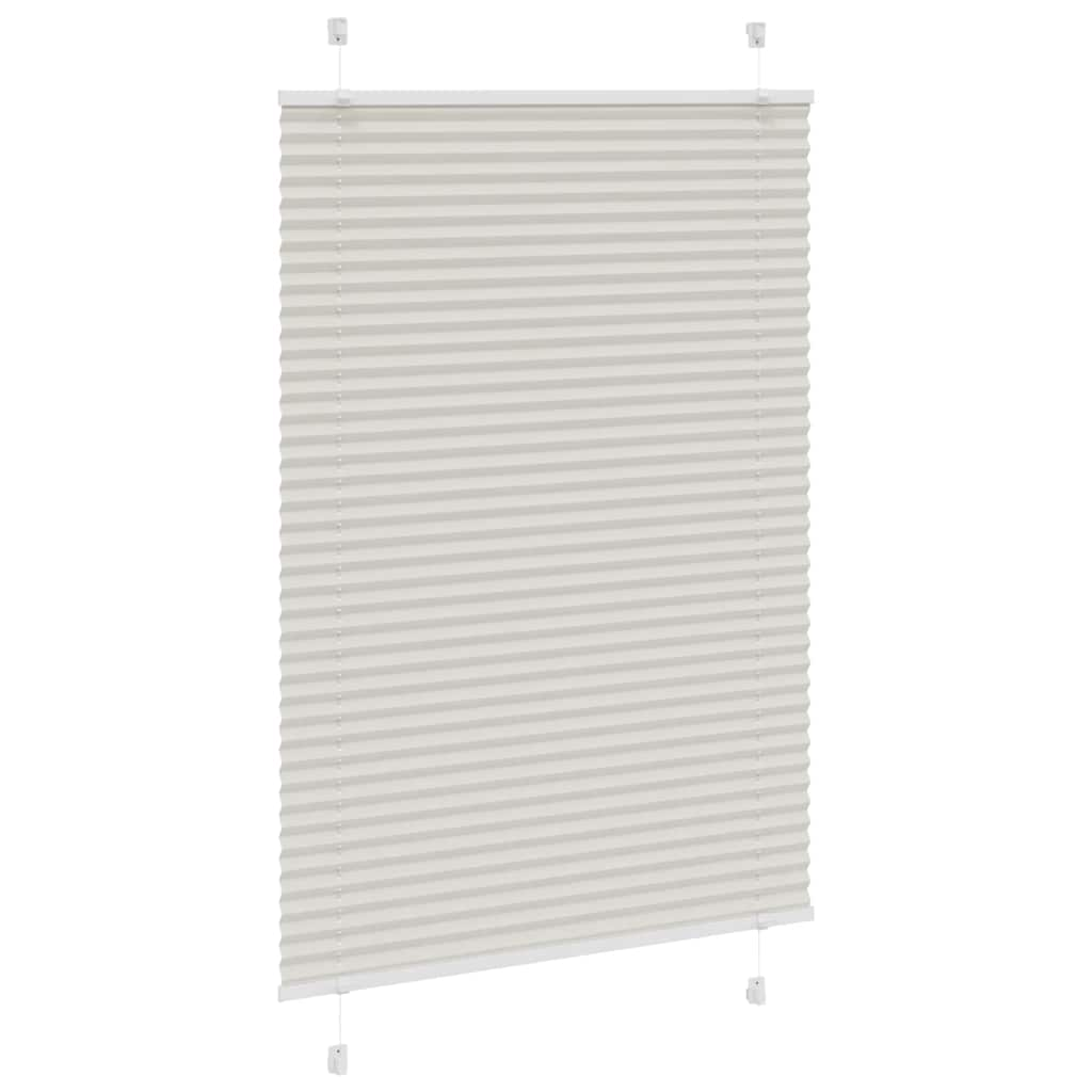 Store plissé gris clair 100x100 cm largeur du tissu 99,4cm