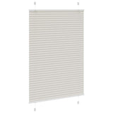 Store plissé gris clair 100x100 cm largeur du tissu 99,4cm