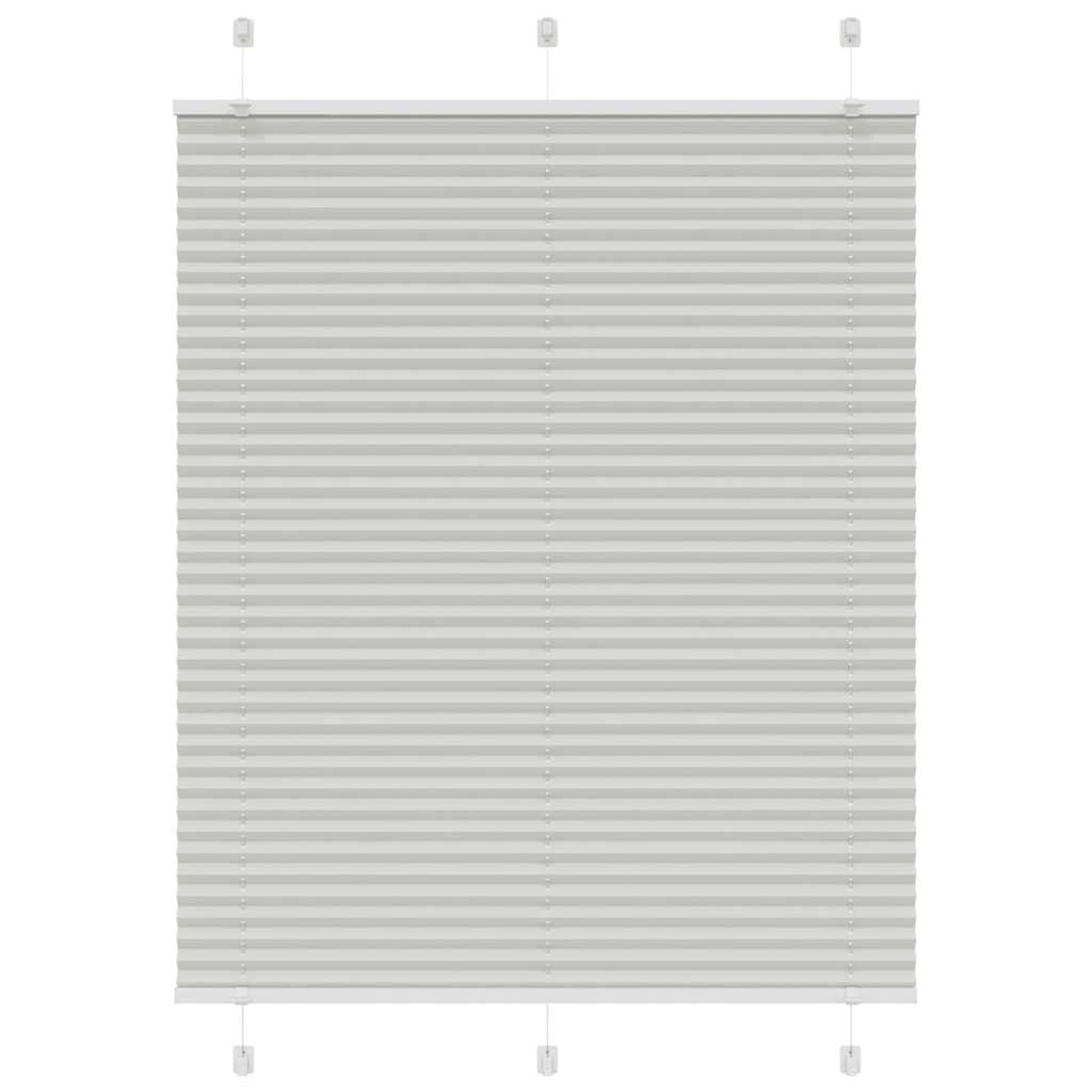 Store plissé gris clair 105x100cm largeur du tissu 104,4cm