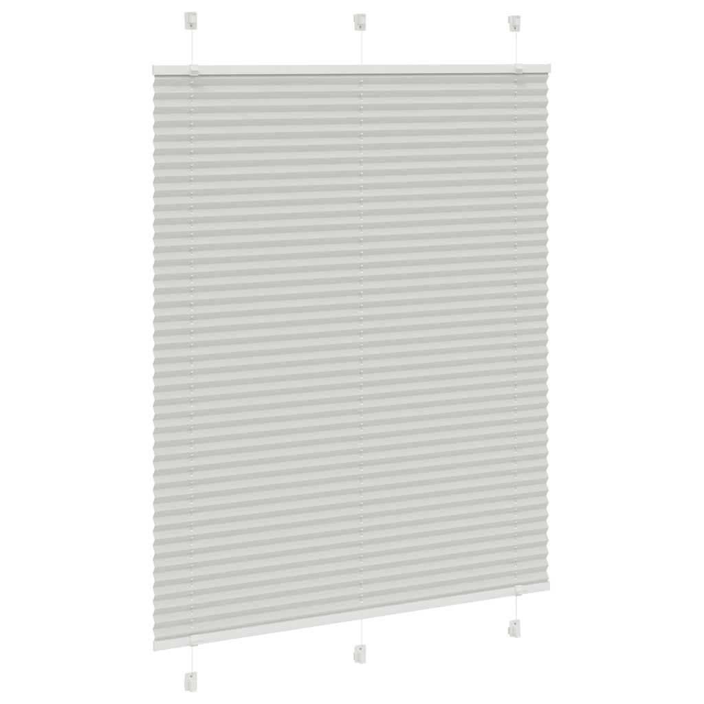 Store plissé gris clair 105x100cm largeur du tissu 104,4cm