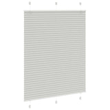 Store plissé gris clair 105x100cm largeur du tissu 104,4cm