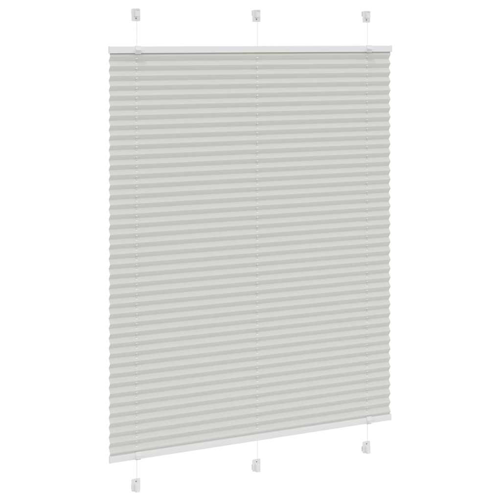 Store plissé gris clair 110x100cm largeur du tissu 109,4cm