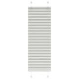 Store plissé gris clair 45x150 cm largeur du tissu 44,4 cm