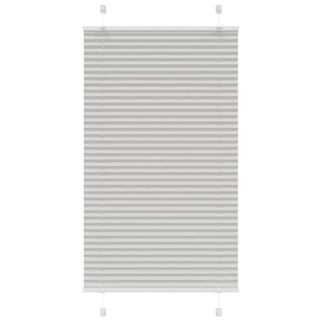 Store plissé gris clair 75x150 cm largeur du tissu 74,4 cm