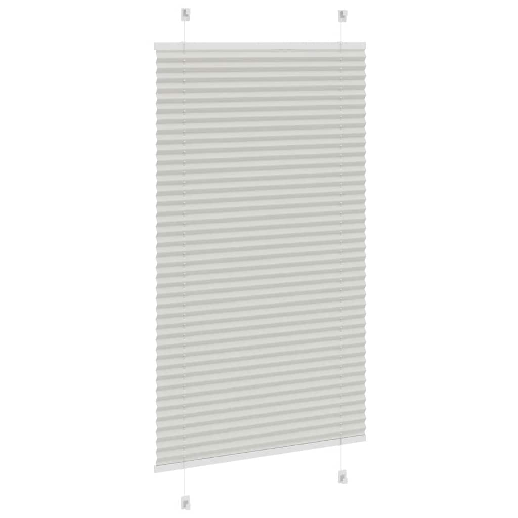 Store plissé gris clair 80x150 cm largeur du tissu 79,4 cm