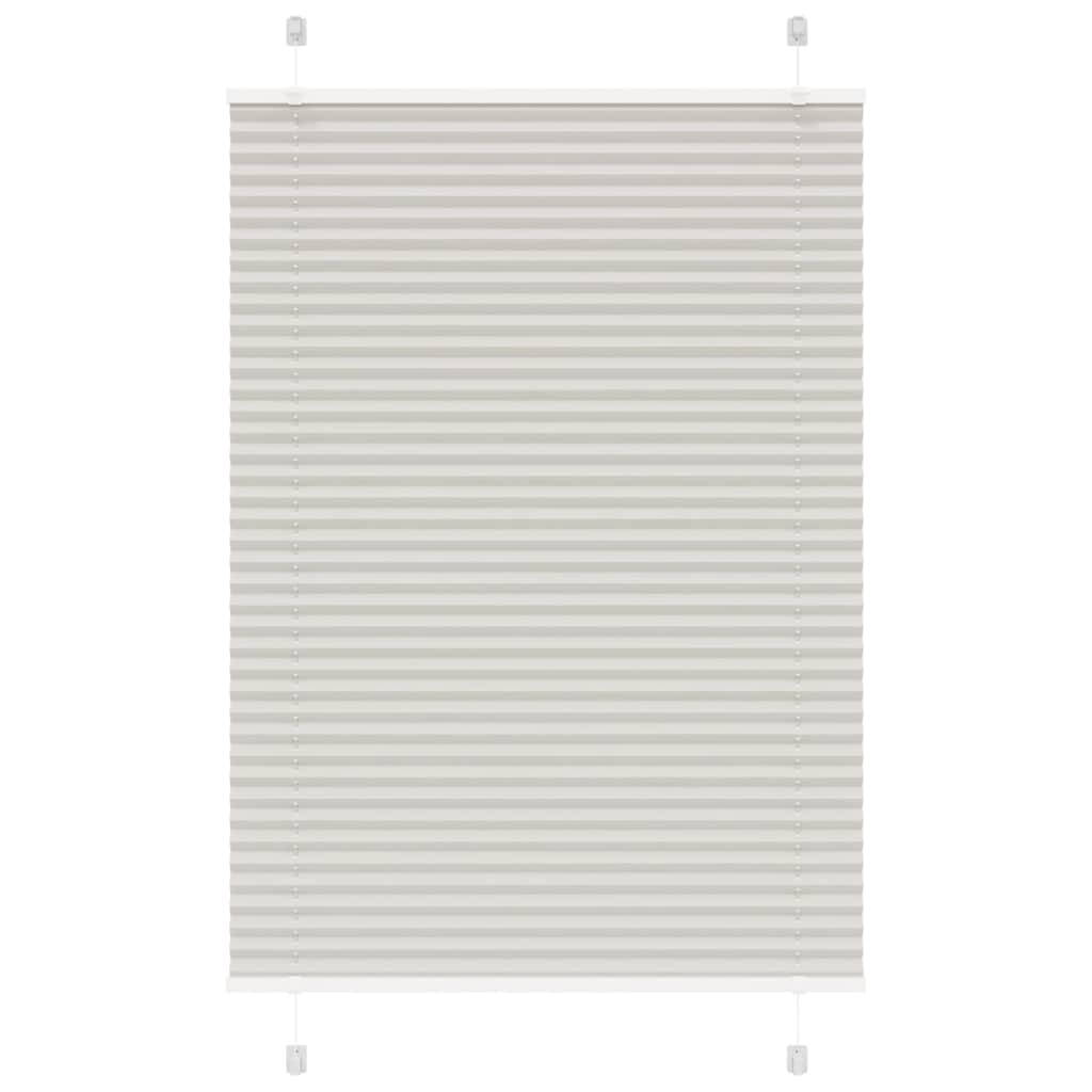 Store plissé gris clair 85x150 cm largeur du tissu 84,4 cm