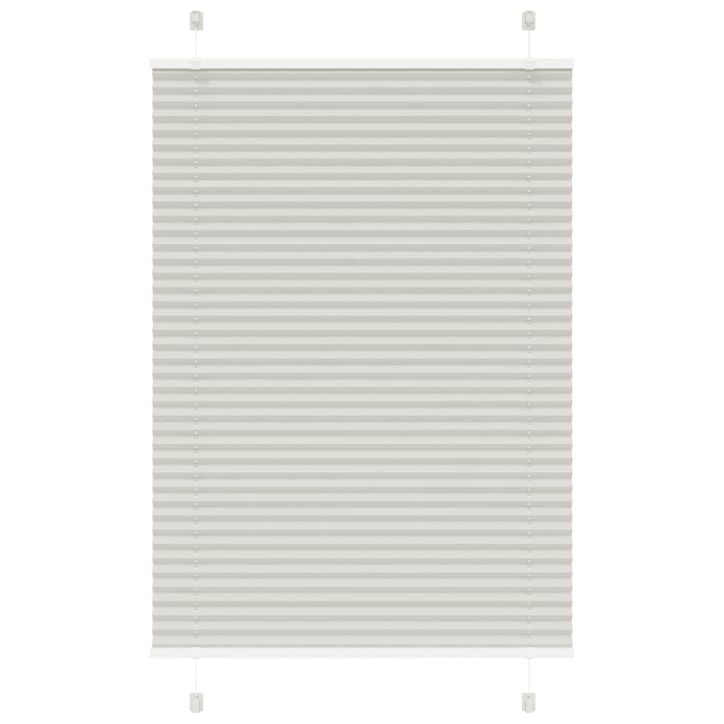 Store plissé gris clair 100x150 cm largeur du tissu 99,4cm