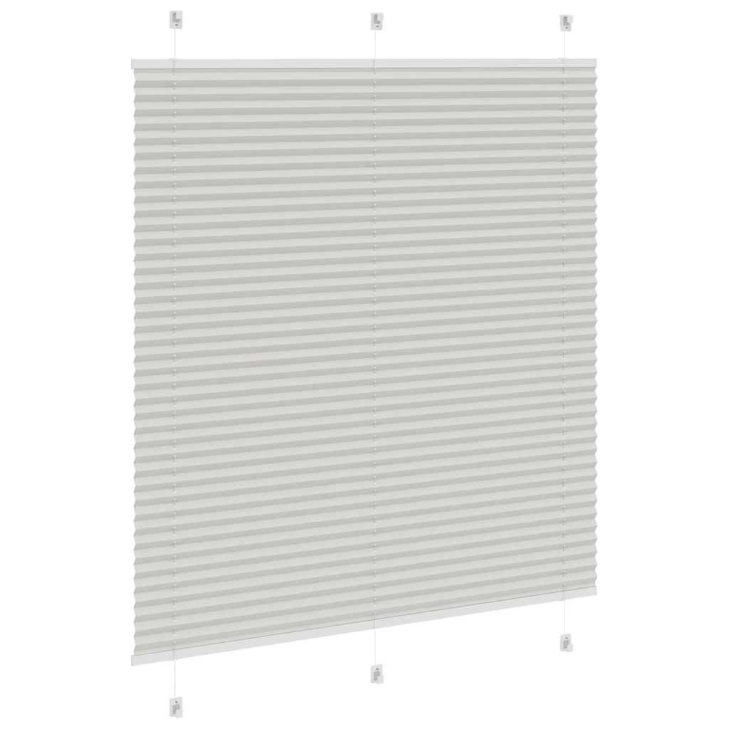 Store plissé gris clair 120x150cm largeur du tissu 119,4cm