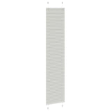 Store plissé gris clair 40x200 cm largeur du tissu 39,4 cm