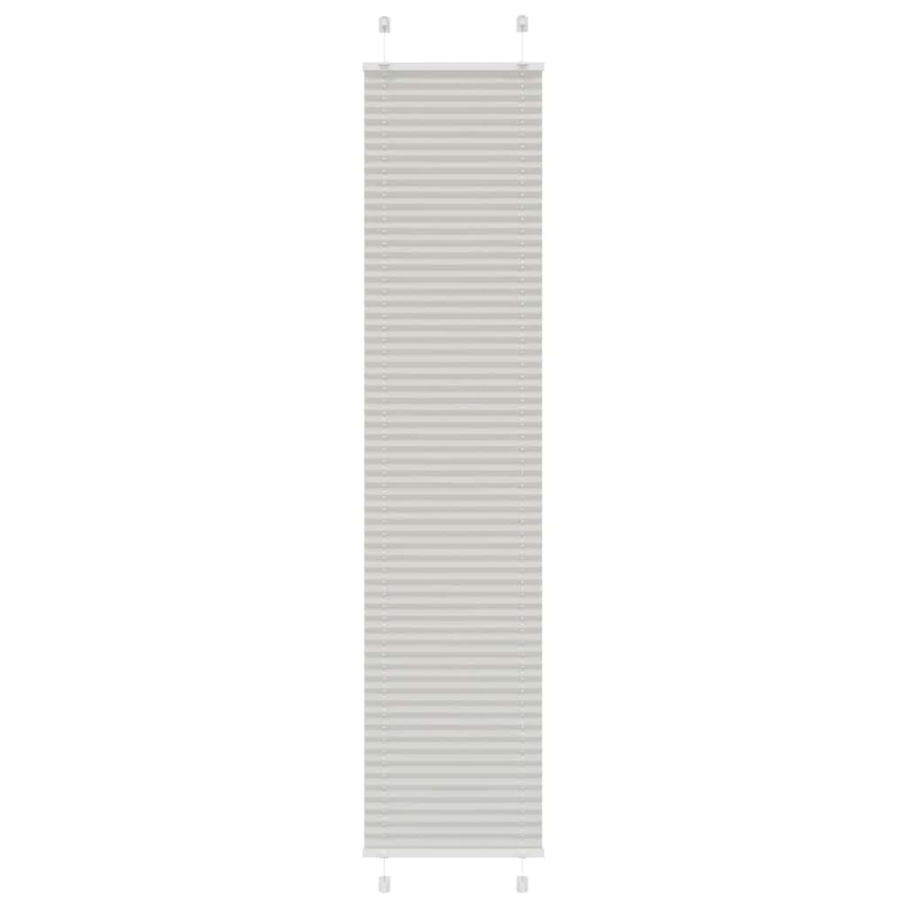 Store plissé gris clair 50x200 cm largeur du tissu 49,4 cm