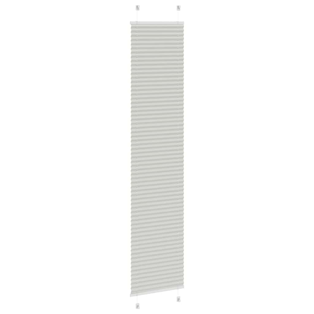 Store plissé gris clair 50x200 cm largeur du tissu 49,4 cm