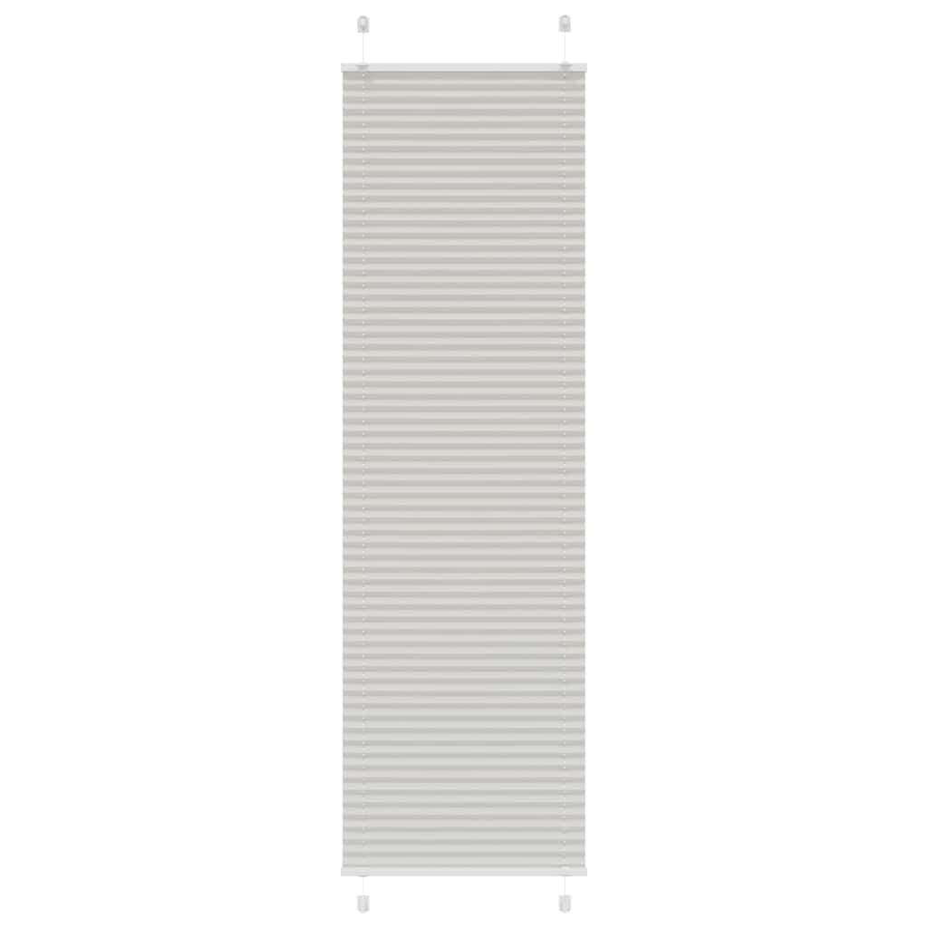 Store plissé gris clair 55x200 cm largeur du tissu 54,4 cm