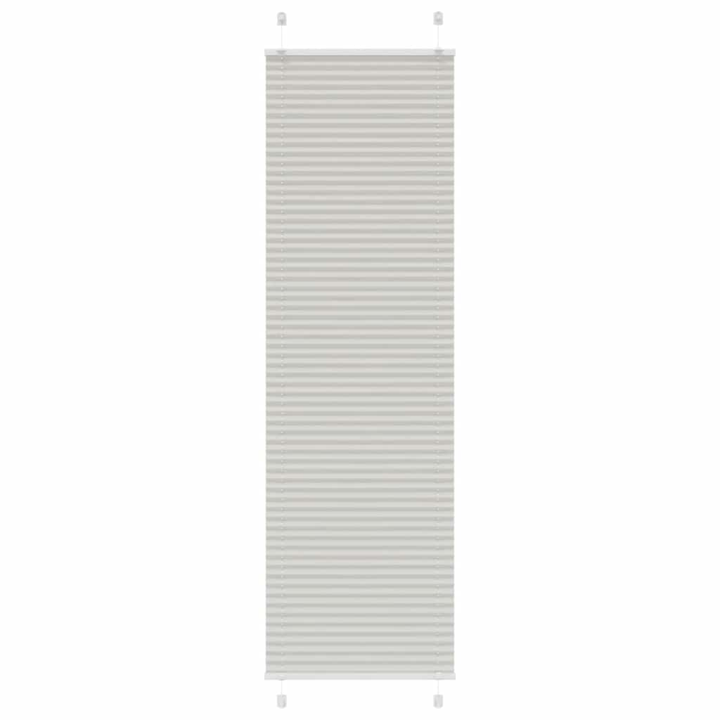 Store plissé gris clair 60x200 cm largeur du tissu 59,4 cm