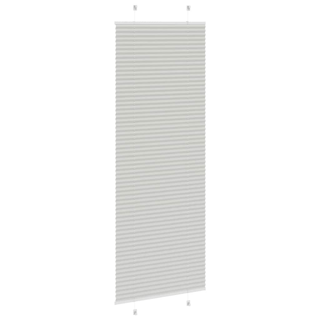 Store plissé gris clair 70x200 cm largeur du tissu 69,4 cm