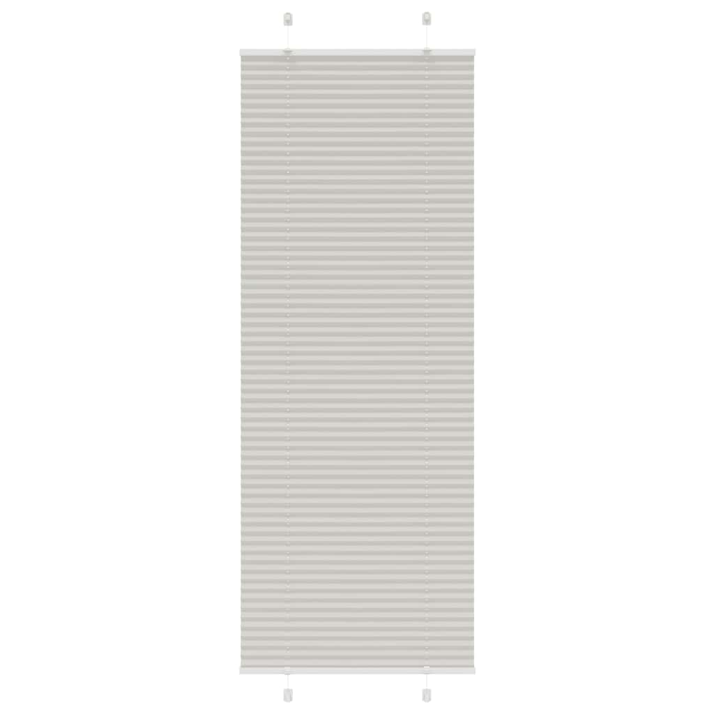 Store plissé gris clair 80x200 cm largeur du tissu 79,4 cm