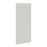 Store plissé gris clair 85x200 cm largeur du tissu 84,4 cm