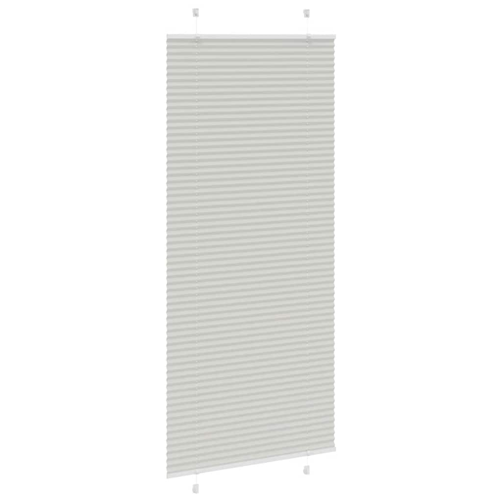 Store plissé gris clair 90x200 cm largeur du tissu 89,4 cm