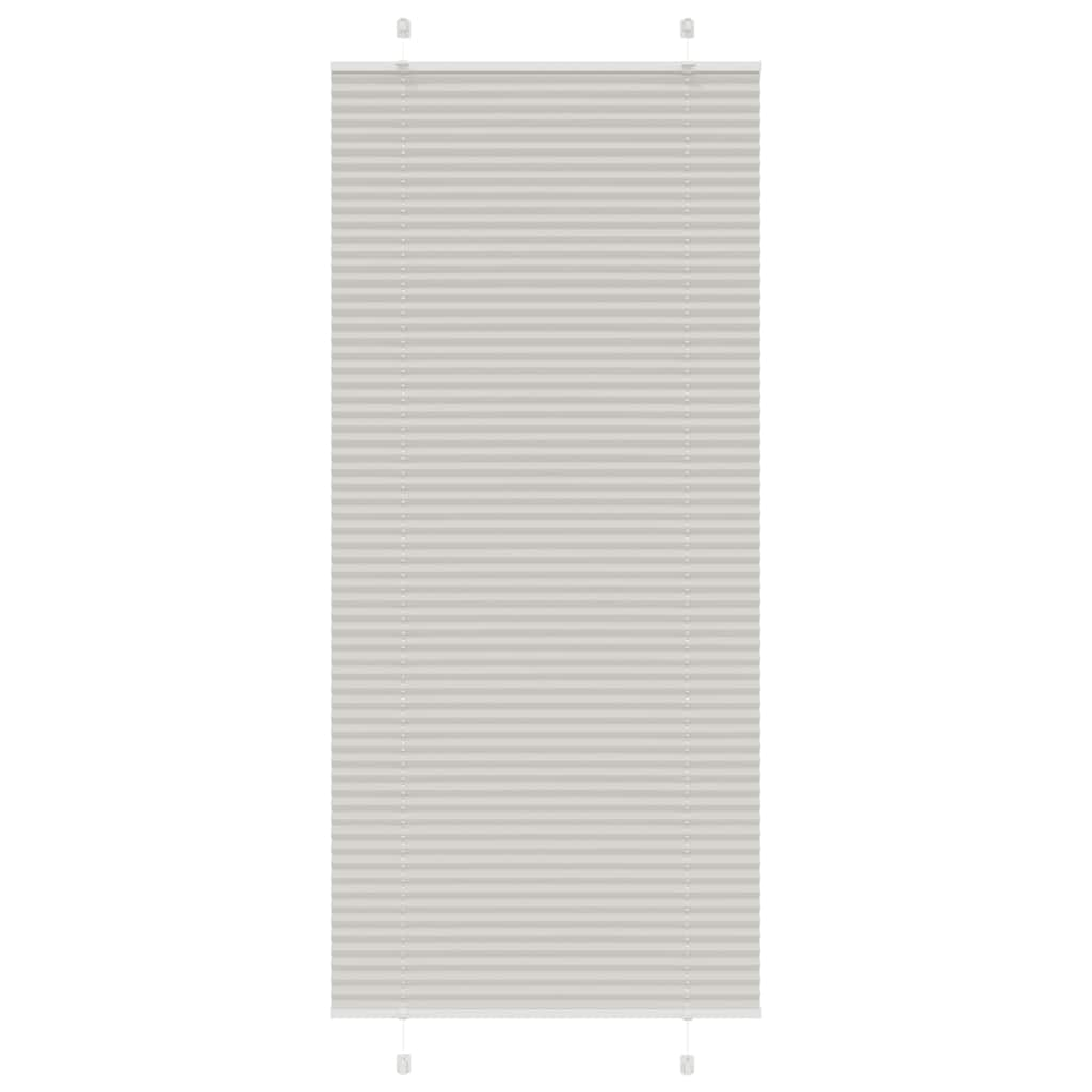 Store plissé gris clair 95x200 cm largeur du tissu 94,4 cm