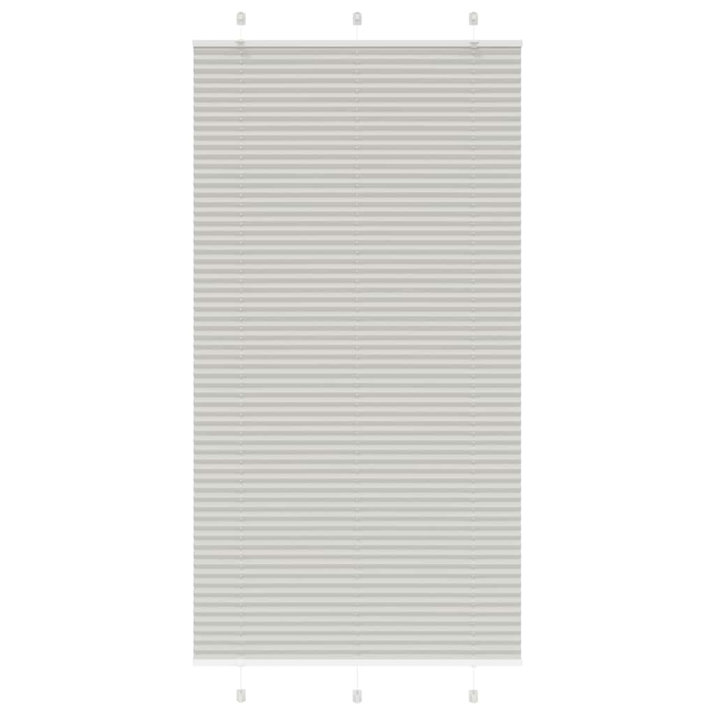 Store plissé gris clair 105x200cm largeur du tissu 104,4cm