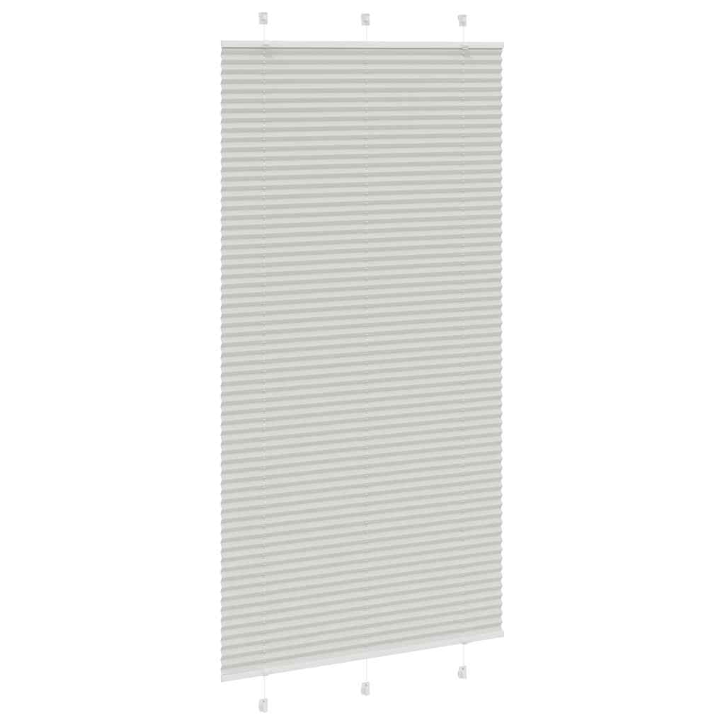 Store plissé gris clair 110x200cm largeur du tissu 109,4cm