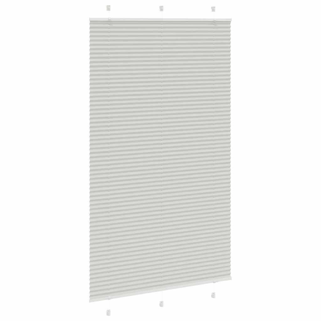 Store plissé gris clair 115x200cm largeur du tissu 114,4cm