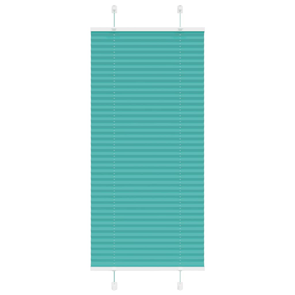 Store plissé vert pétrole 55x100 cm largeur du tissu 54,4 cm