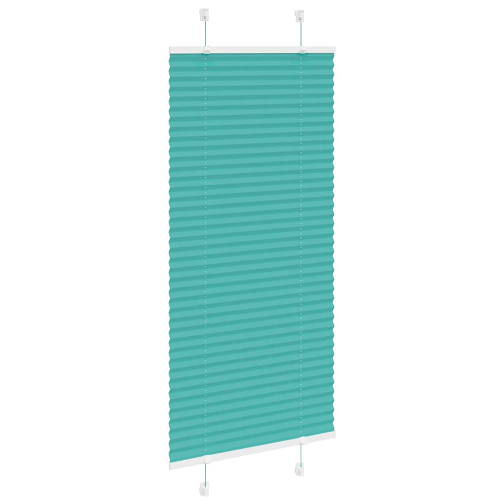 Store plissé vert pétrole 55x100 cm largeur du tissu 54,4 cm