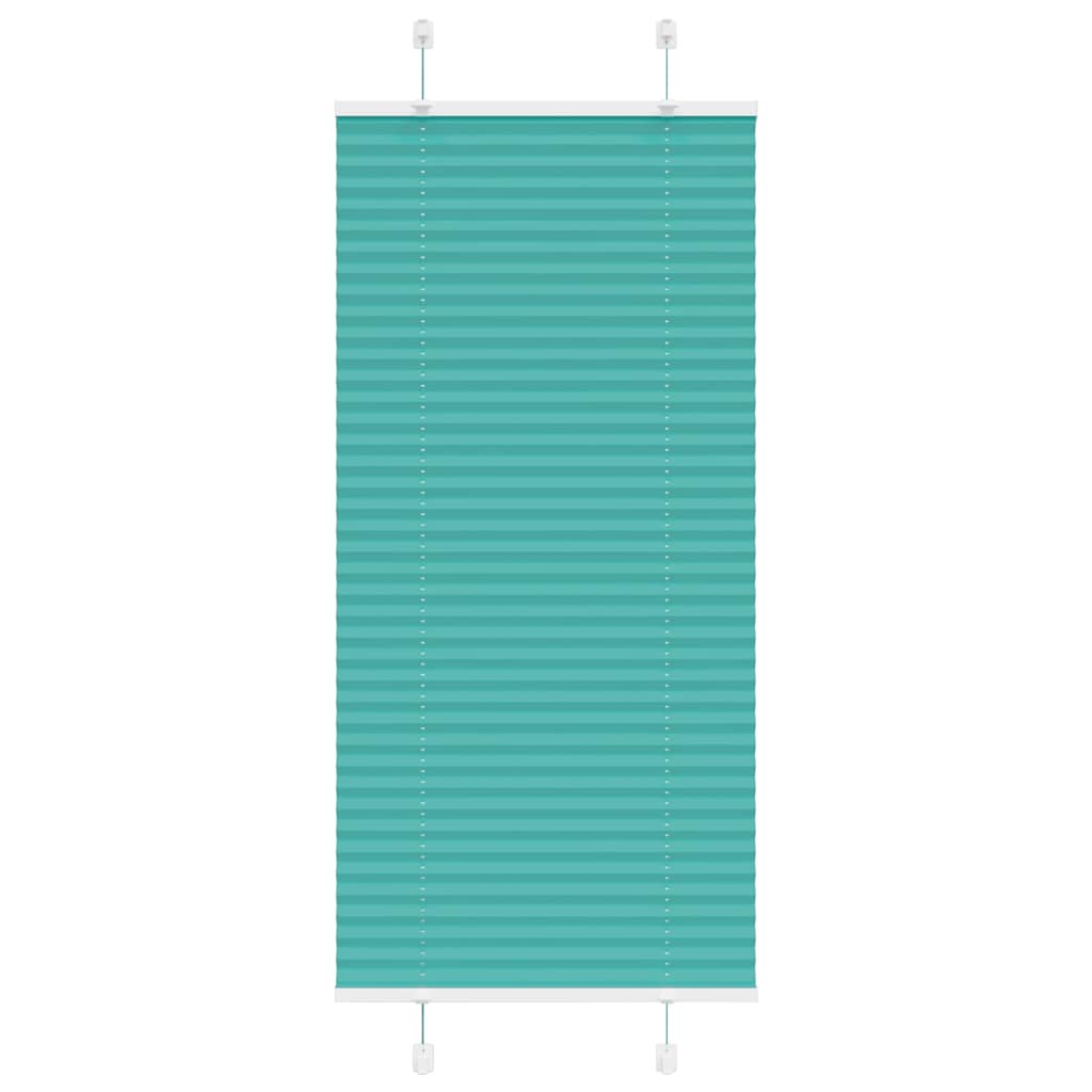 Store plissé vert pétrole 60x100 cm largeur du tissu 59,4 cm