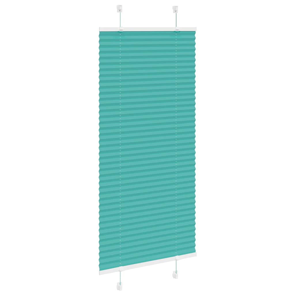 Store plissé vert pétrole 60x100 cm largeur du tissu 59,4 cm