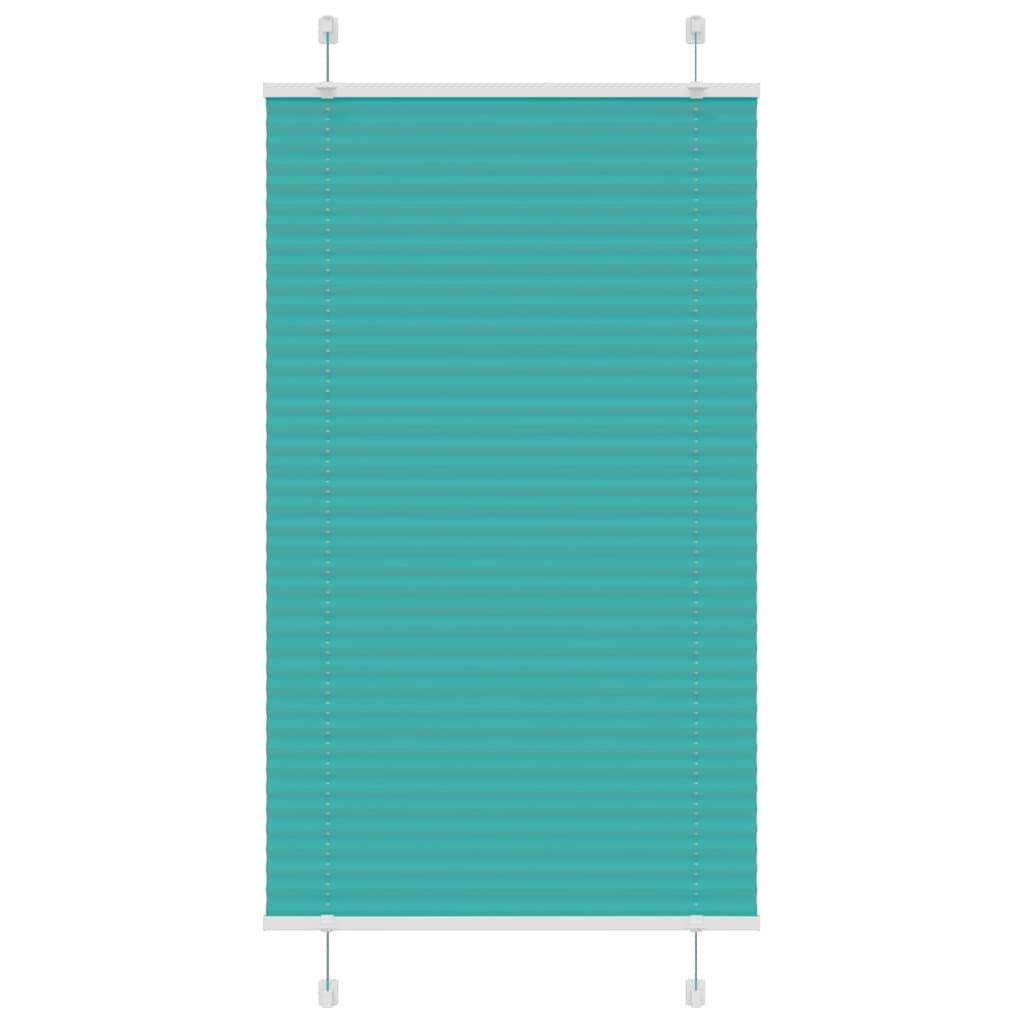 Store plissé vert pétrole 70x150 cm largeur du tissu 69,4 cm