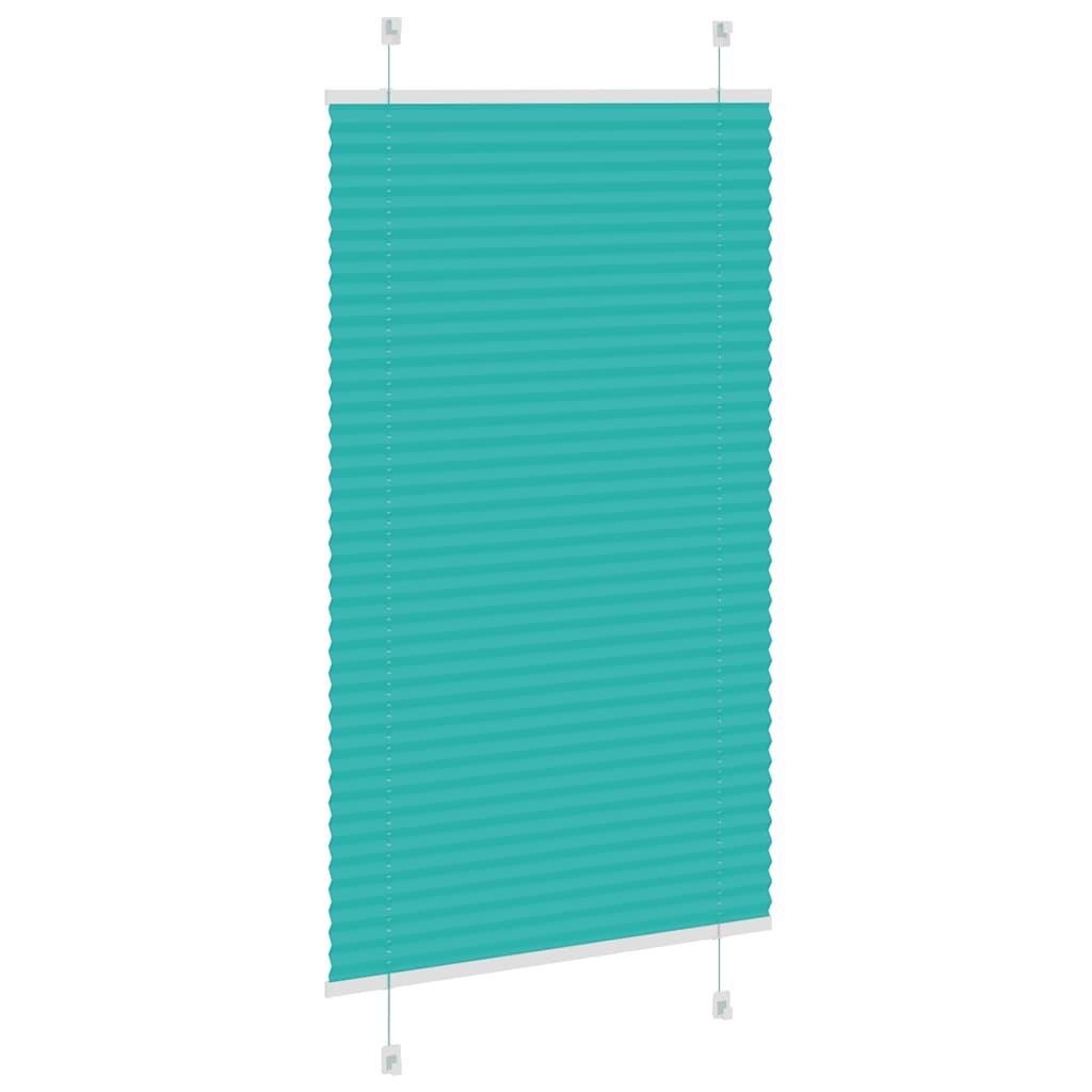 Store plissé vert pétrole 70x150 cm largeur du tissu 69,4 cm