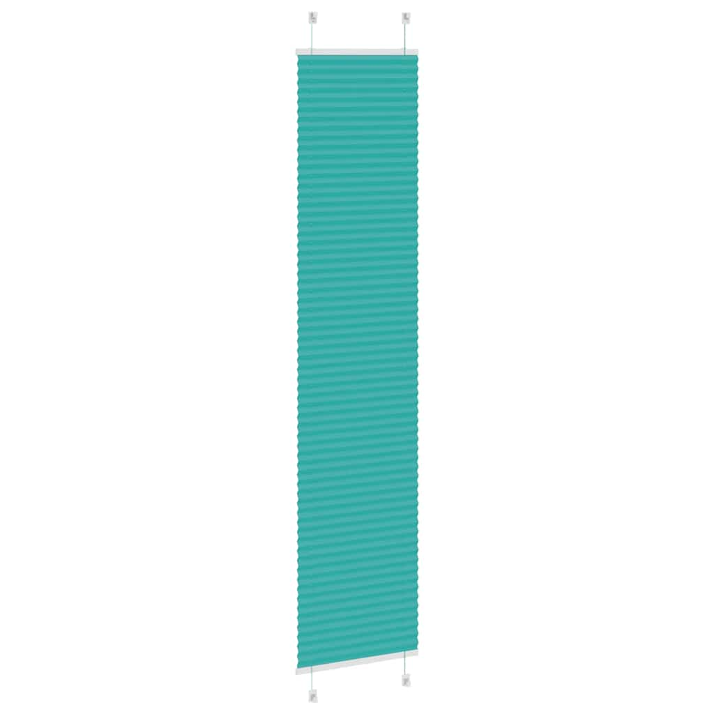 Store plissé vert pétrole 45x200 cm largeur du tissu 44,4 cm