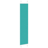 Store plissé vert pétrole 45x200 cm largeur du tissu 44,4 cm