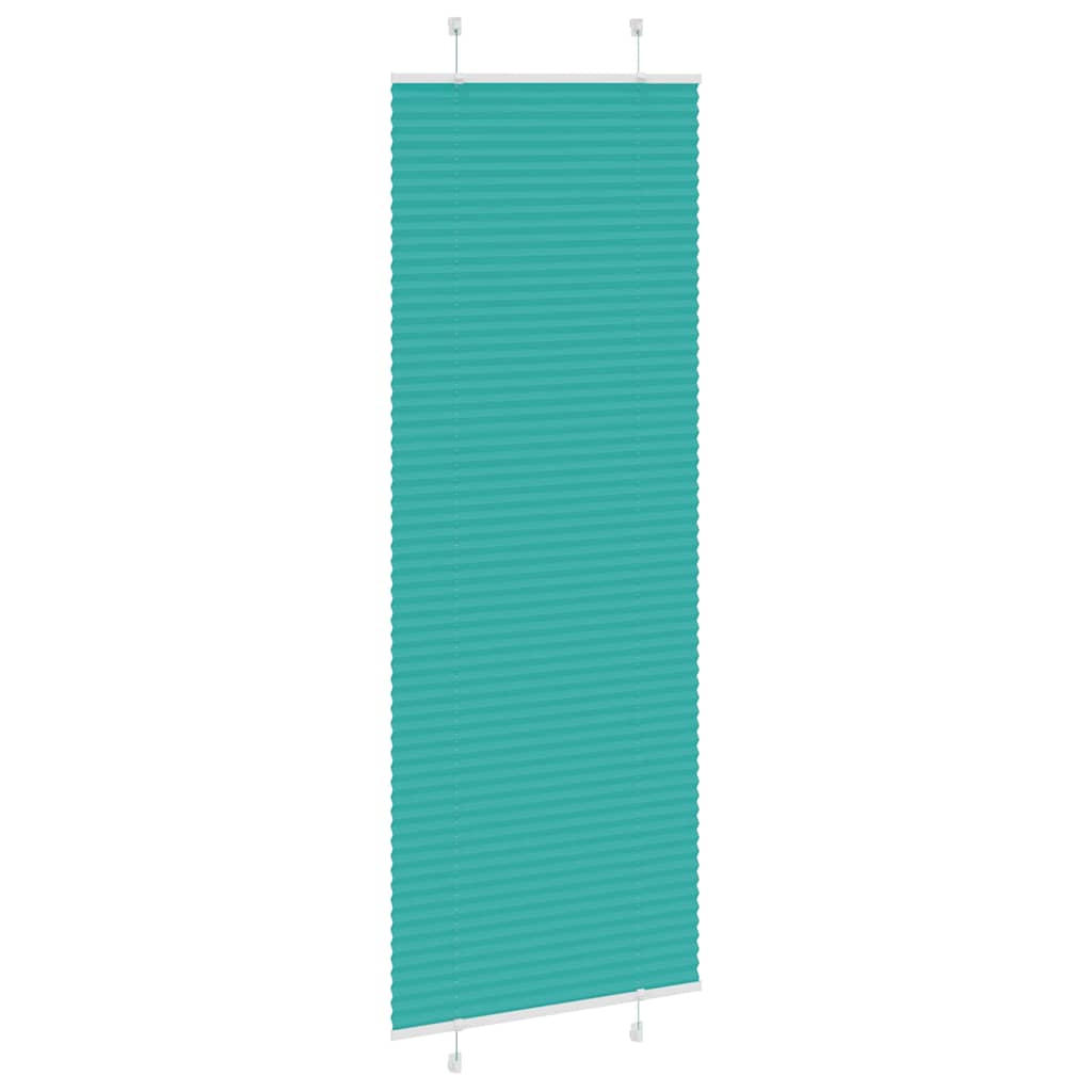 Store plissé vert pétrole 70x200 cm largeur du tissu 69,4 cm