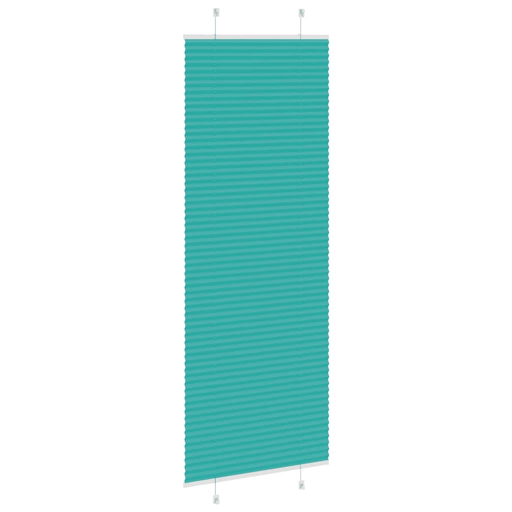 Store plissé vert pétrole 70x200 cm largeur du tissu 69,4 cm