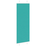 Store plissé vert pétrole 75x200 cm largeur du tissu 74,4 cm