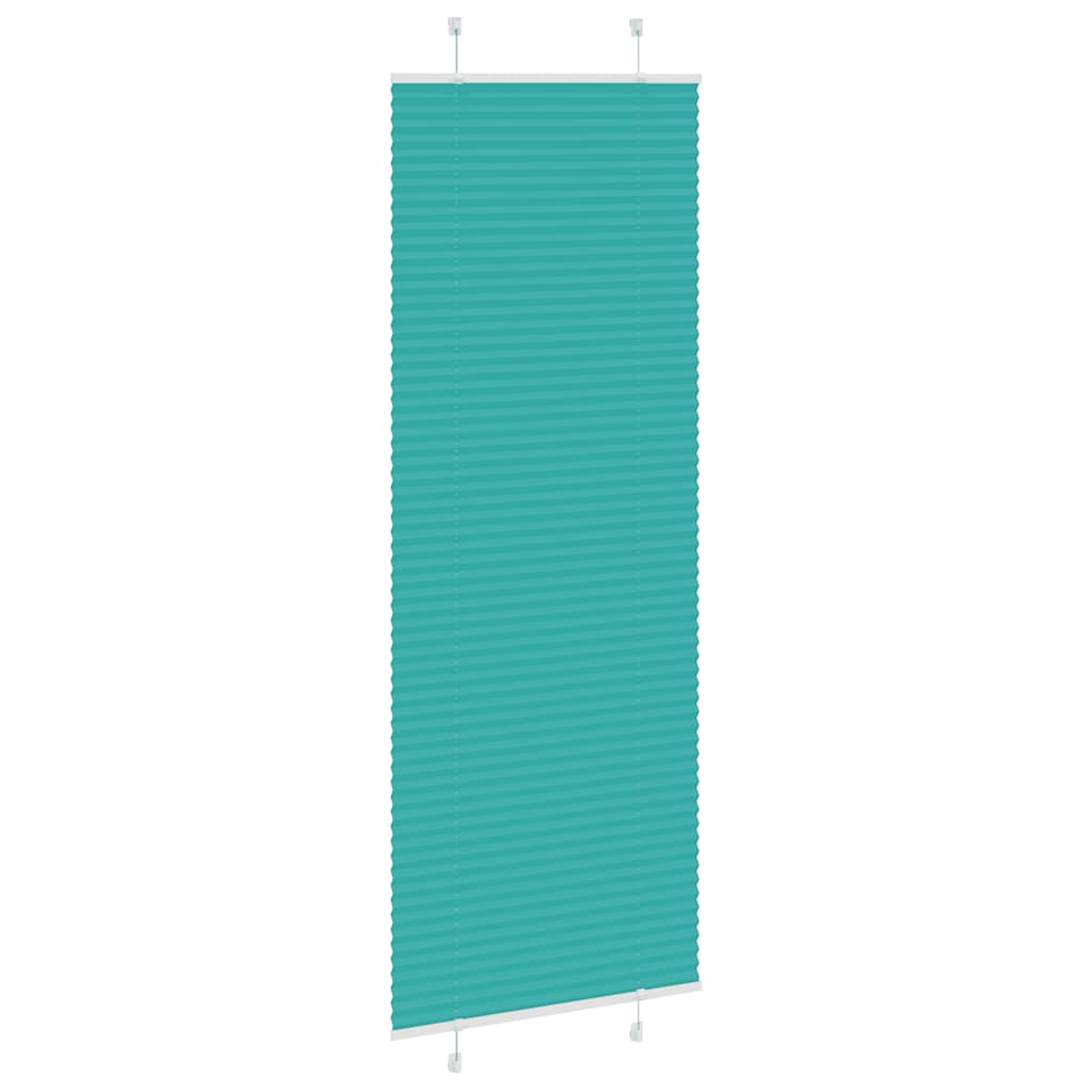 Store plissé vert pétrole 80x200 cm largeur du tissu 79,4 cm