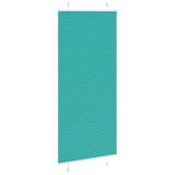 Store plissé vert pétrole 85x200 cm largeur du tissu 84,4 cm