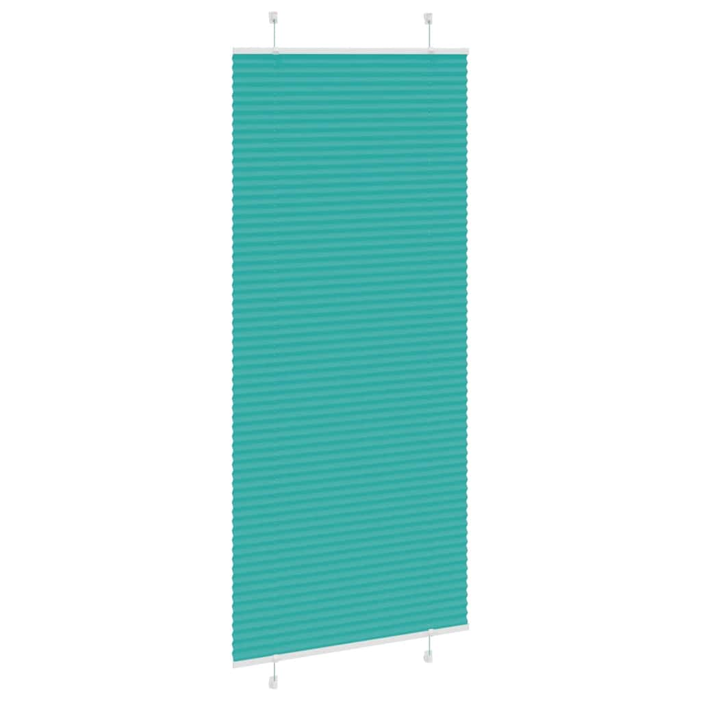 Store plissé vert pétrole 90x200 cm largeur du tissu 89,4 cm