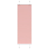 Store plissé rose 40x100 cm largeur du tissu 39,4 cm polyester