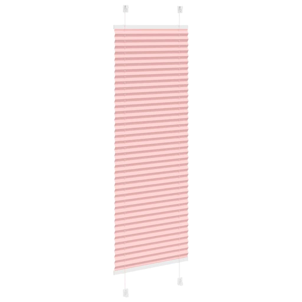 Store plissé rose 40x100 cm largeur du tissu 39,4 cm polyester