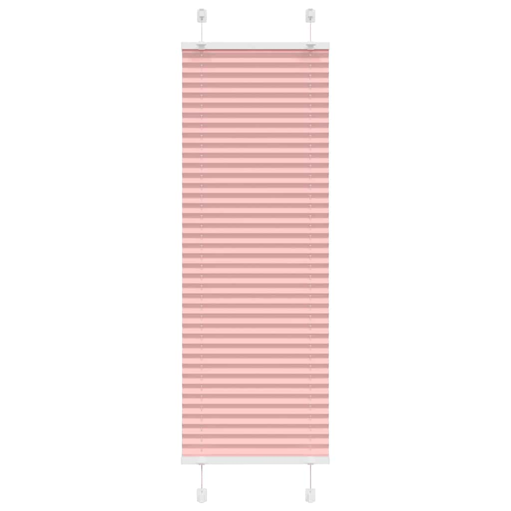 Store plissé rose 45x100 cm largeur du tissu 44,4 cm polyester