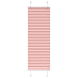 Store plissé rose 45x100 cm largeur du tissu 44,4 cm polyester