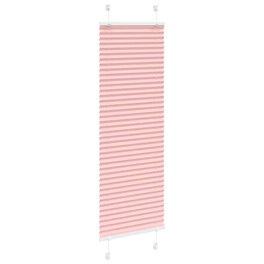 Store plissé rose 45x100 cm largeur du tissu 44,4 cm polyester